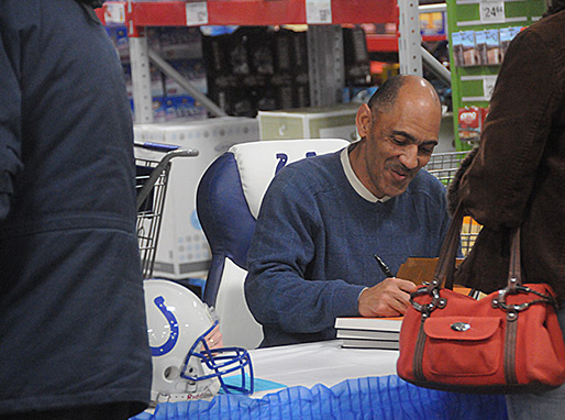 Tony signing books at Sam's Club in Indianapolis
