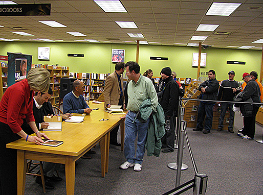 Book signing at Borders in Indianapolis