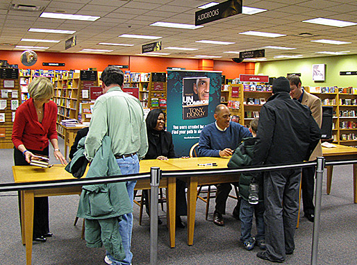 Book signing at Borders in Indianapolis