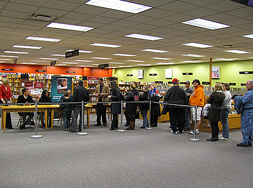 Book signing at Borders in Indianapolis