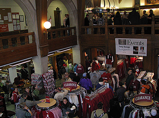 Tony at book signing at Indiana University Book Store in Bloomington, IN.