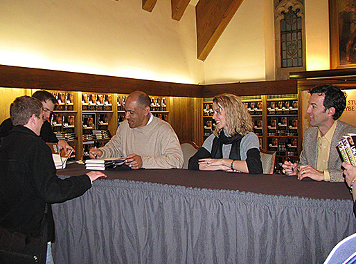 Tony at book signing at Indiana University Book Store in Bloomington, IN.