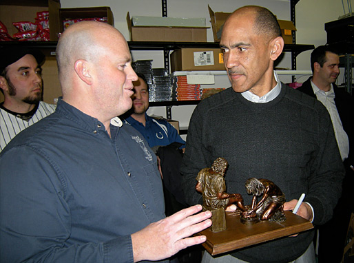 Tony was honored for his service by the Family Christian Store manager before the signing in Fort Wayne. - © All rights reserved. Photo by Jessica Atteberry Quinn