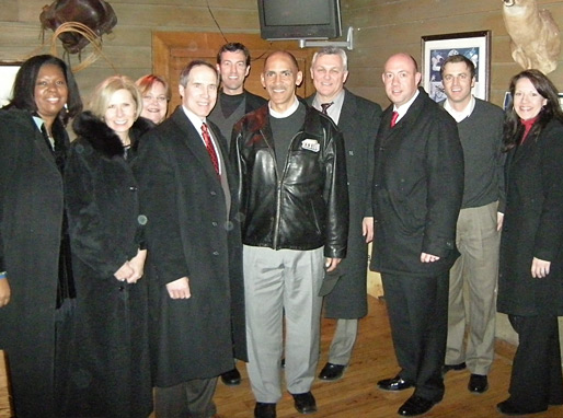 Some of the Tyndale team joined Tony and the rest of the gang for dinner in Fort Wayne in between signings. - © All rights reserved. Photo by Jessica Atteberry Quinn