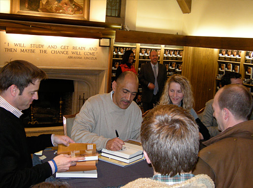 Tony signing books at the Indiana University Barnes & Noble - © All rights reserved. Photo by Jessica Atteberry Quinn