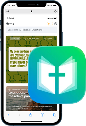 LifeBible app displayed on a smartphone